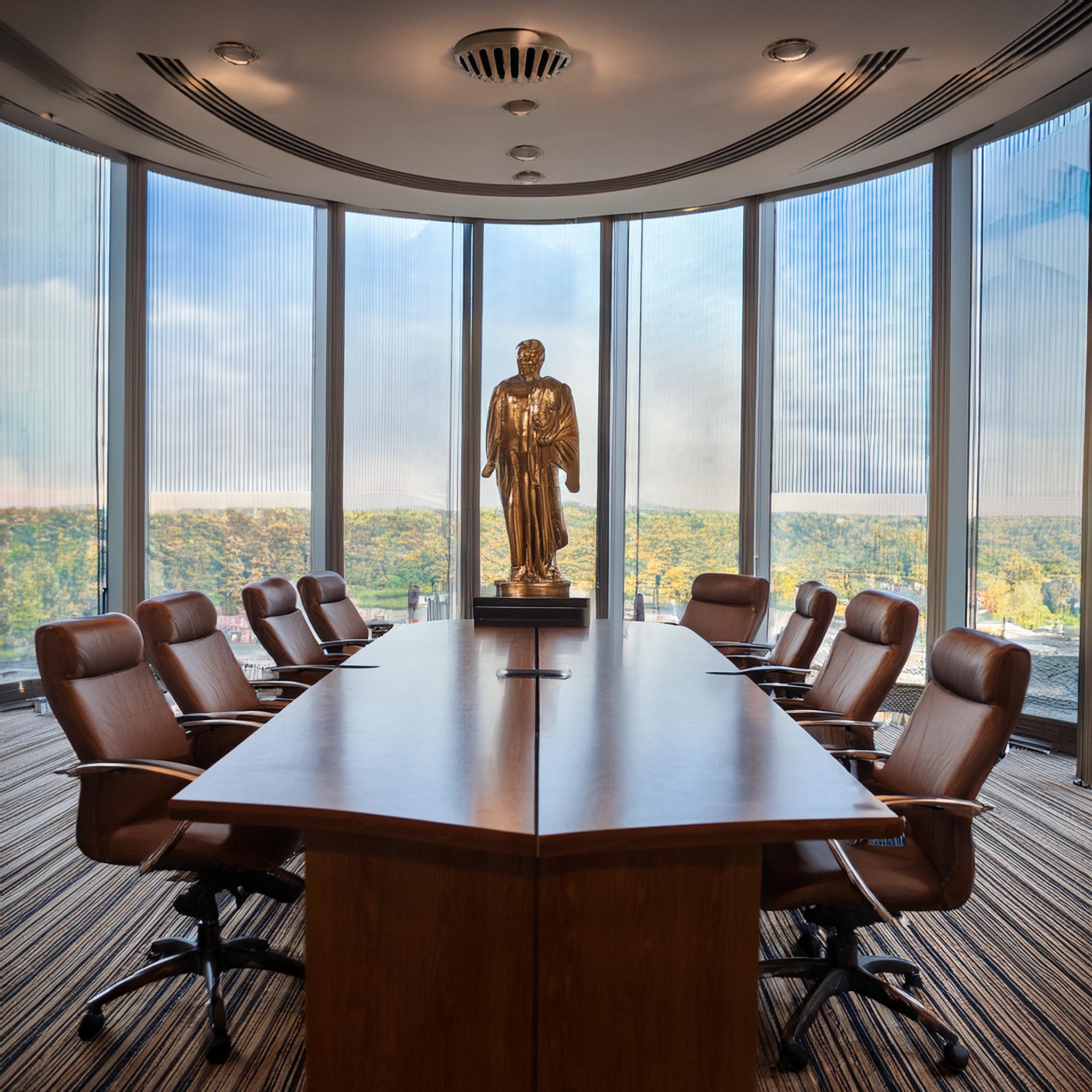 Office antiques and curios, meeting room, shops